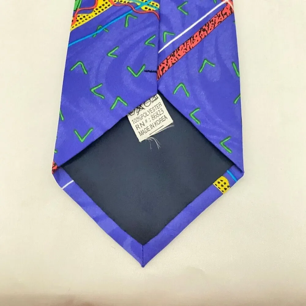 #5622 Old Timer 40 Happens Birthday Novelty Necktie. Tie 56X3.5